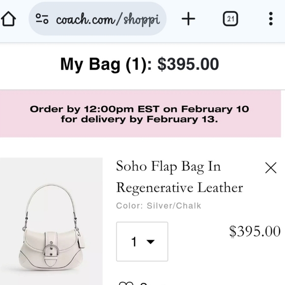 Coach Black Leather Soho Flap Bag - Picture 13 of 13